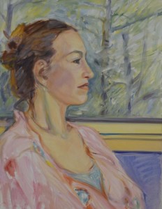 Woman By The Window  14"x18"  Oil